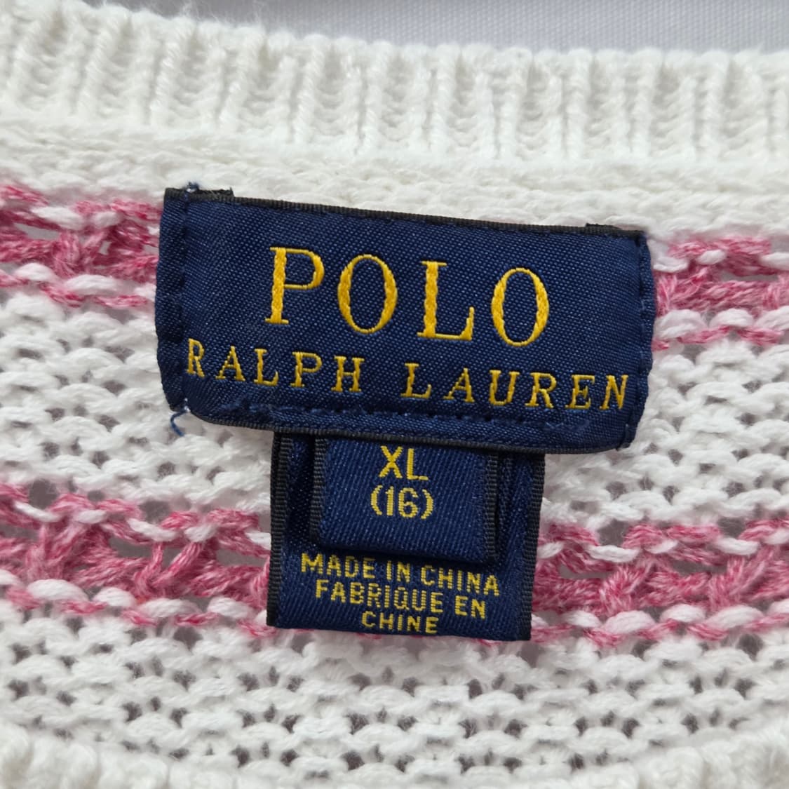 폴로랄프로렌 걸즈 스트라이프 니트 XL/16  상품이미지3