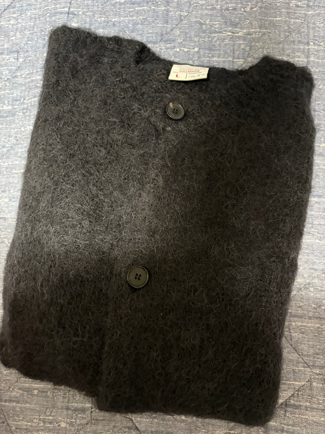 STU 모헤어 가디건 블랙 L 상품이미지2