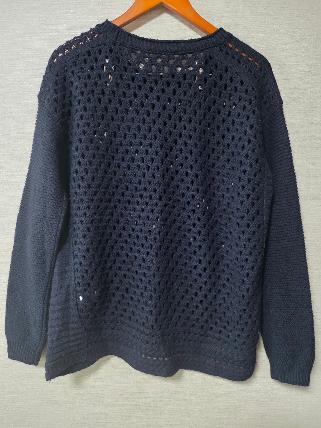 한섬 system 시스템 루즈핏 펀칭 니트 상품이미지2