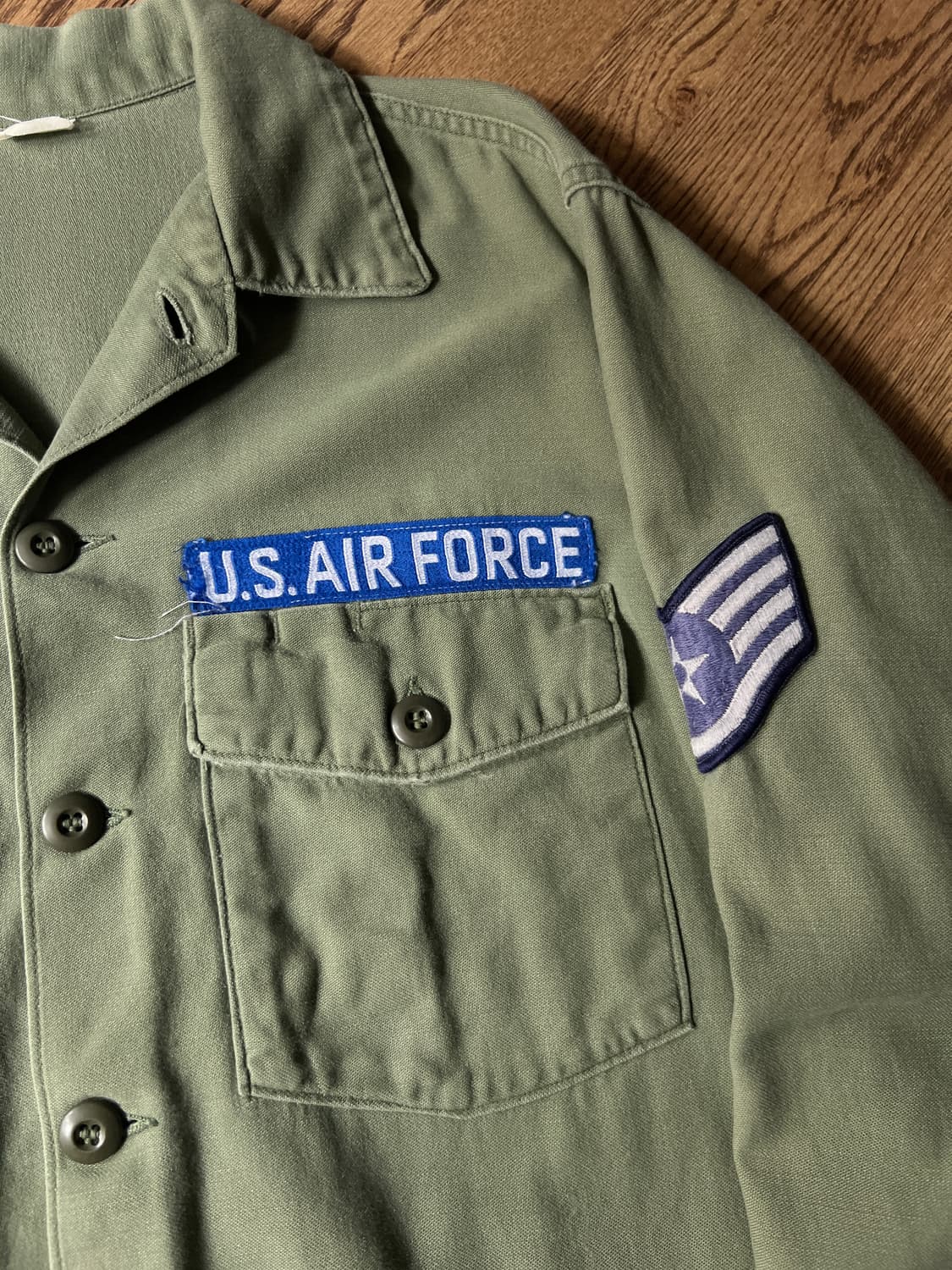 [L]70's 오리지널 미 공군 OG-107 셔츠 상품이미지4
