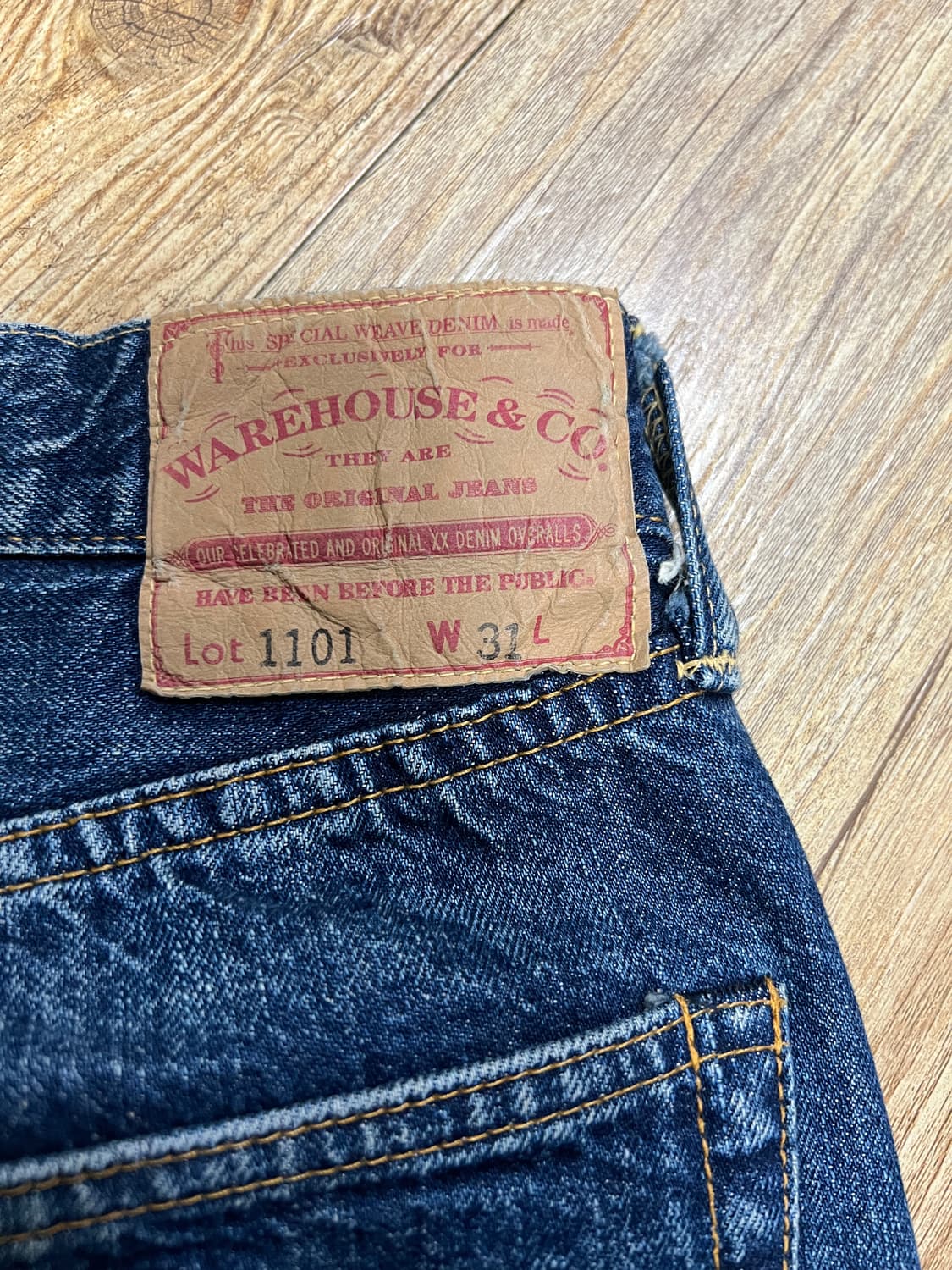 택포22) 웨어하우스 2nd-hand 다크 인디고 다크워시 31 셀비지 상품이미지6