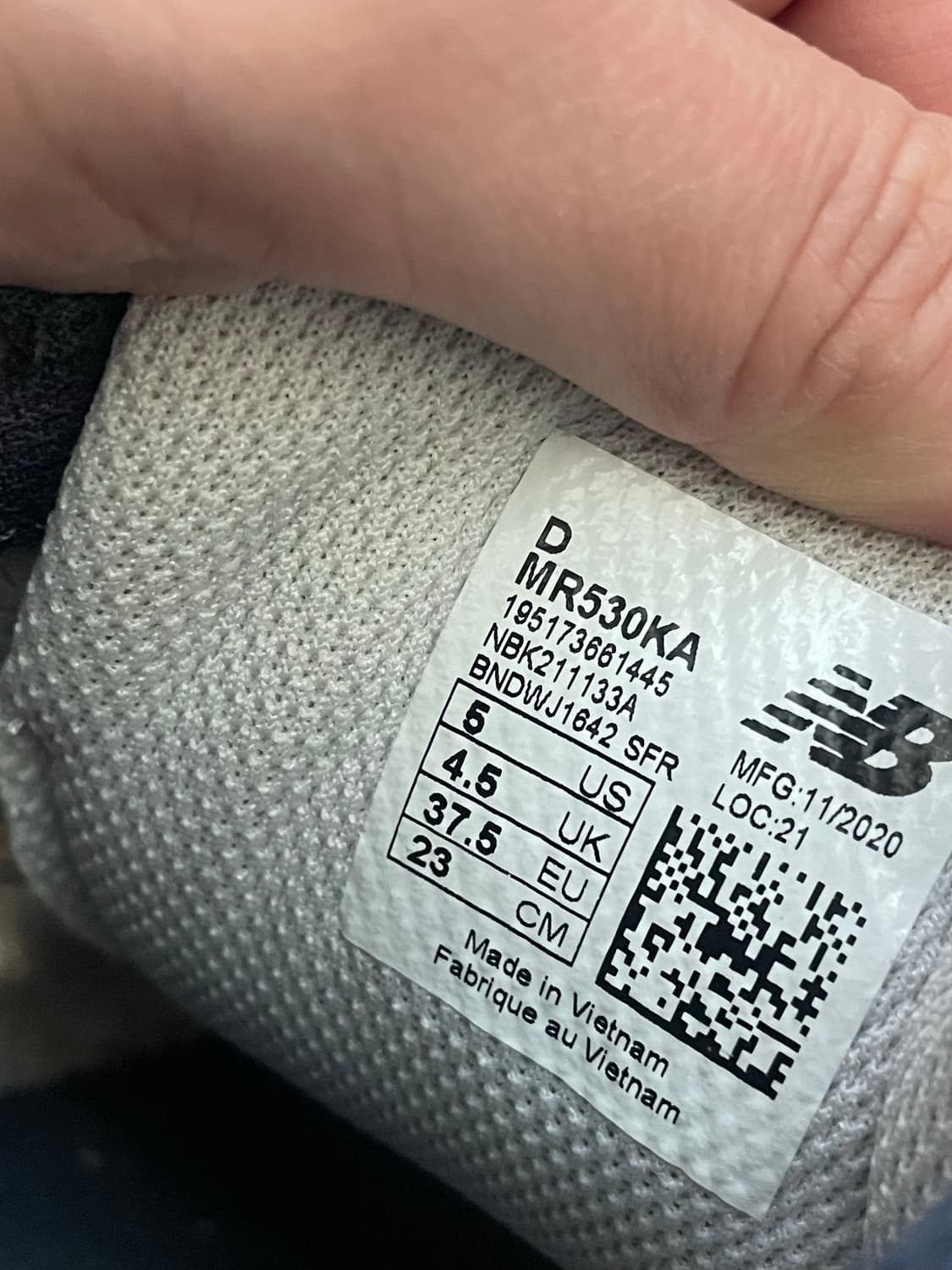 뉴발란스530 스틸그레이 팝니다 상품이미지3