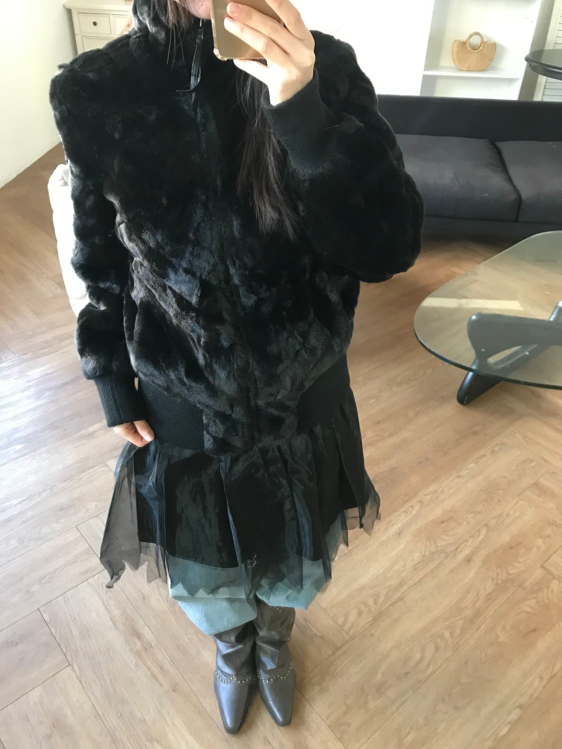 vintage sheer skirt 상품이미지2