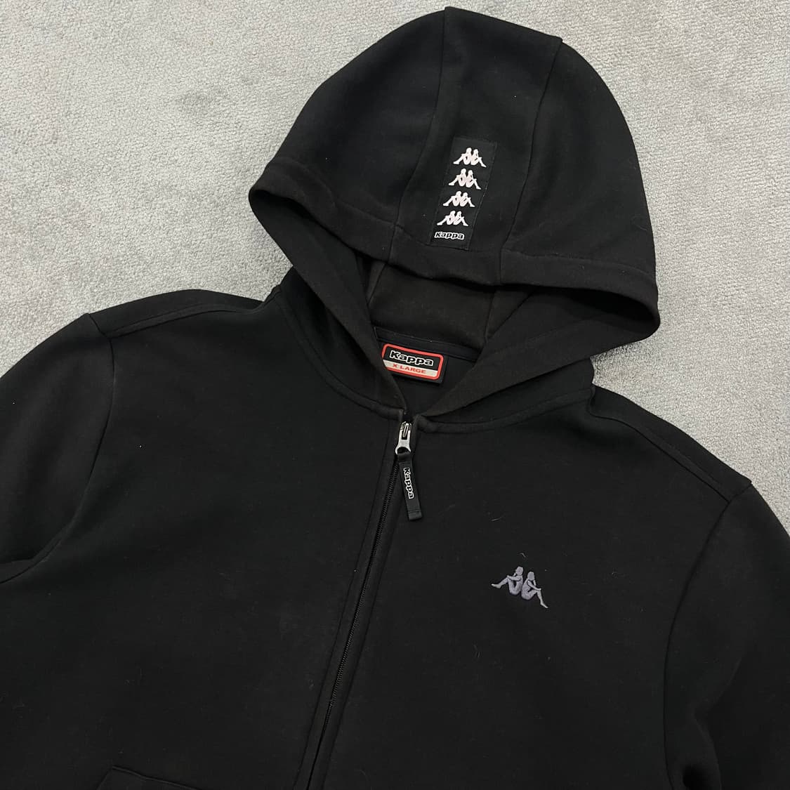 XL 카파 블랙 후드집업 상품이미지2