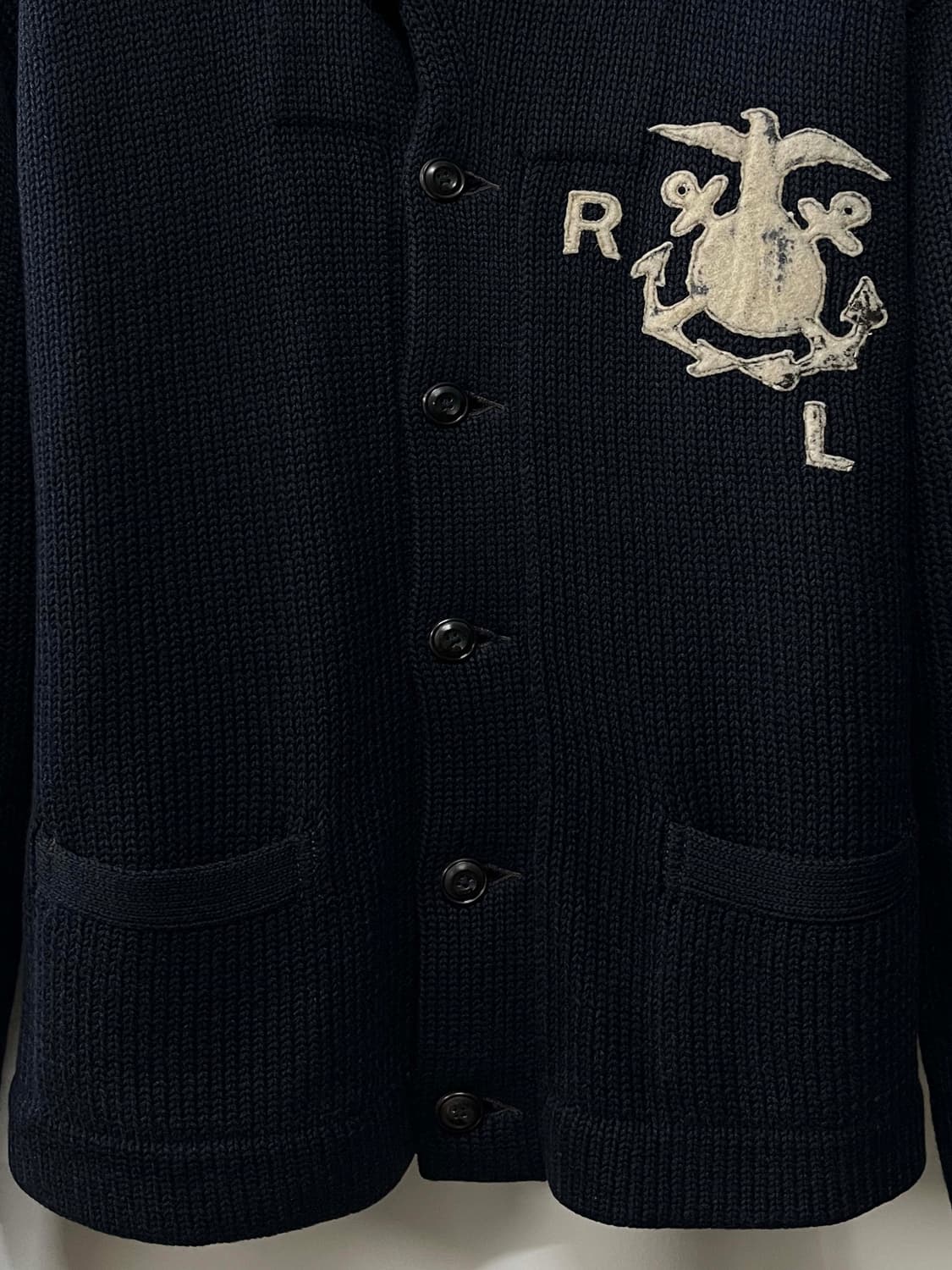 폴로 랄프로렌 인디고 Naval USN 헤비 코튼린넨 가디건 자켓 상품이미지7