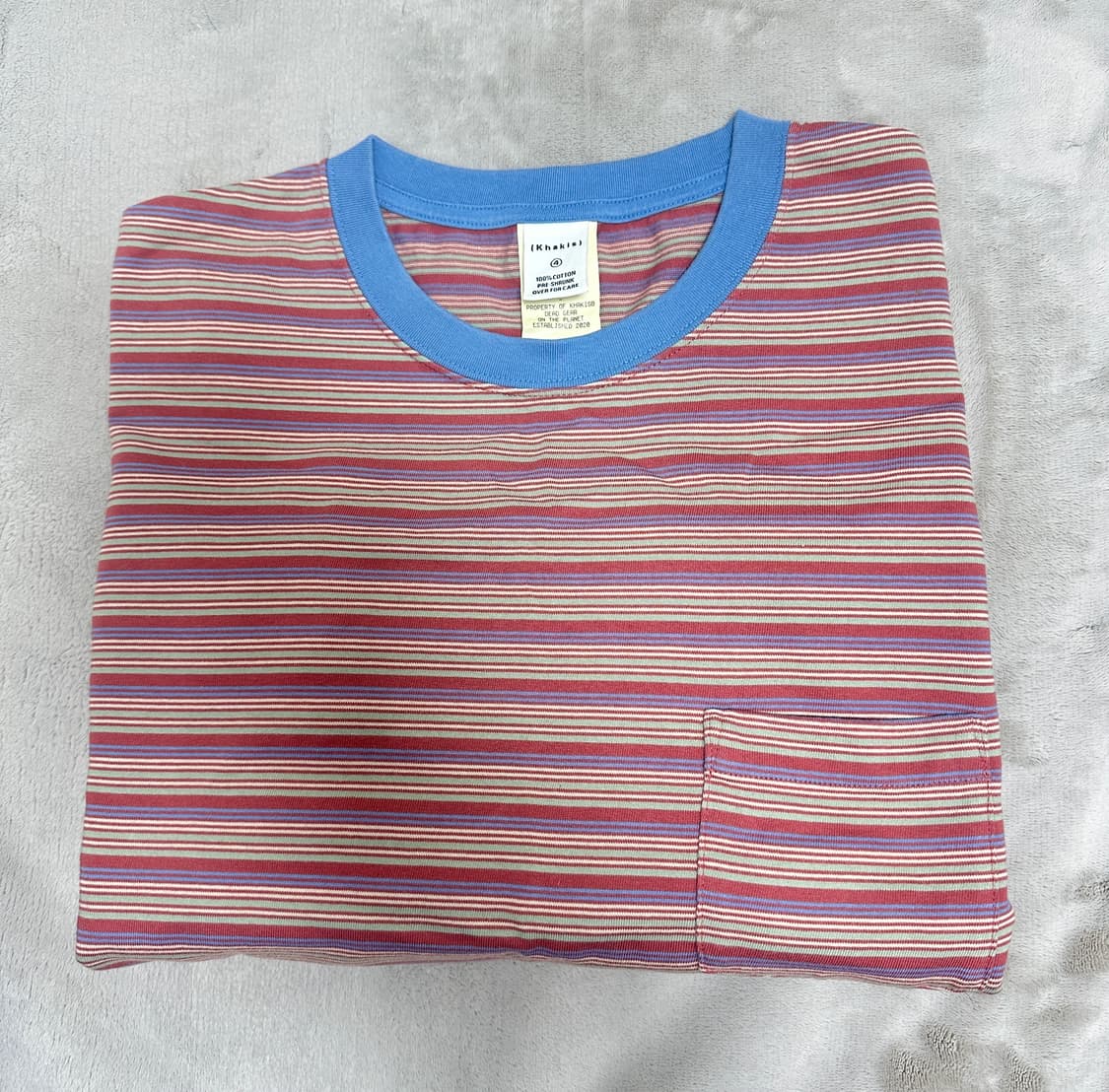 카키스 보더 롱슬리브 코퍼색상(4사이즈) 상품이미지3