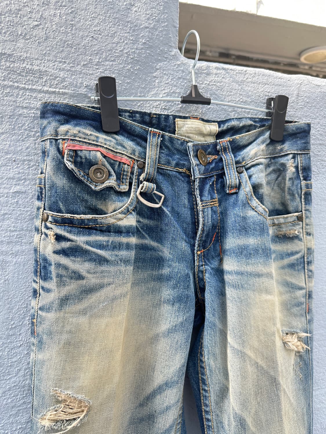 Lolita jeans damaged low rise straight d 상품이미지7