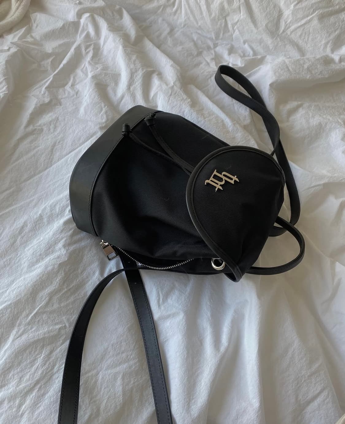 쓰리타임즈 Acorn backpack (블랙) 상품이미지1