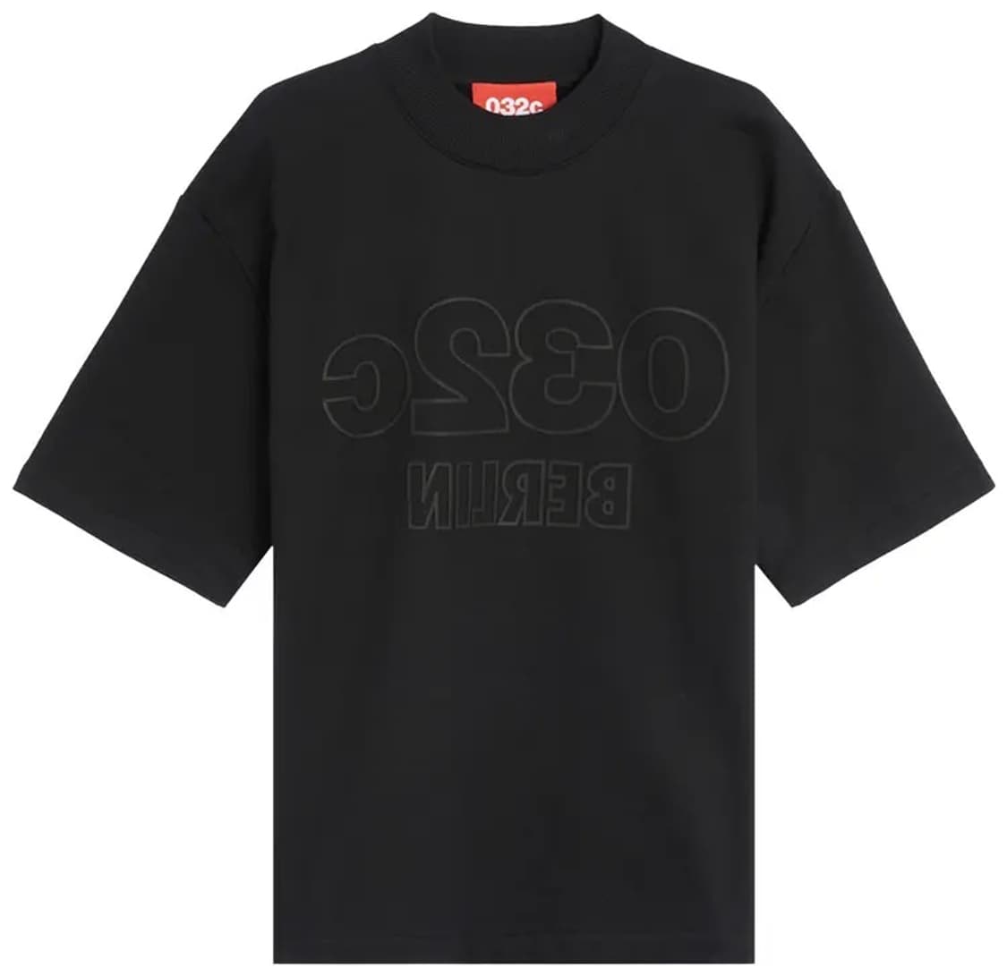 032C 숏트 슬리브 스웨터 블랙 라지 상품이미지1