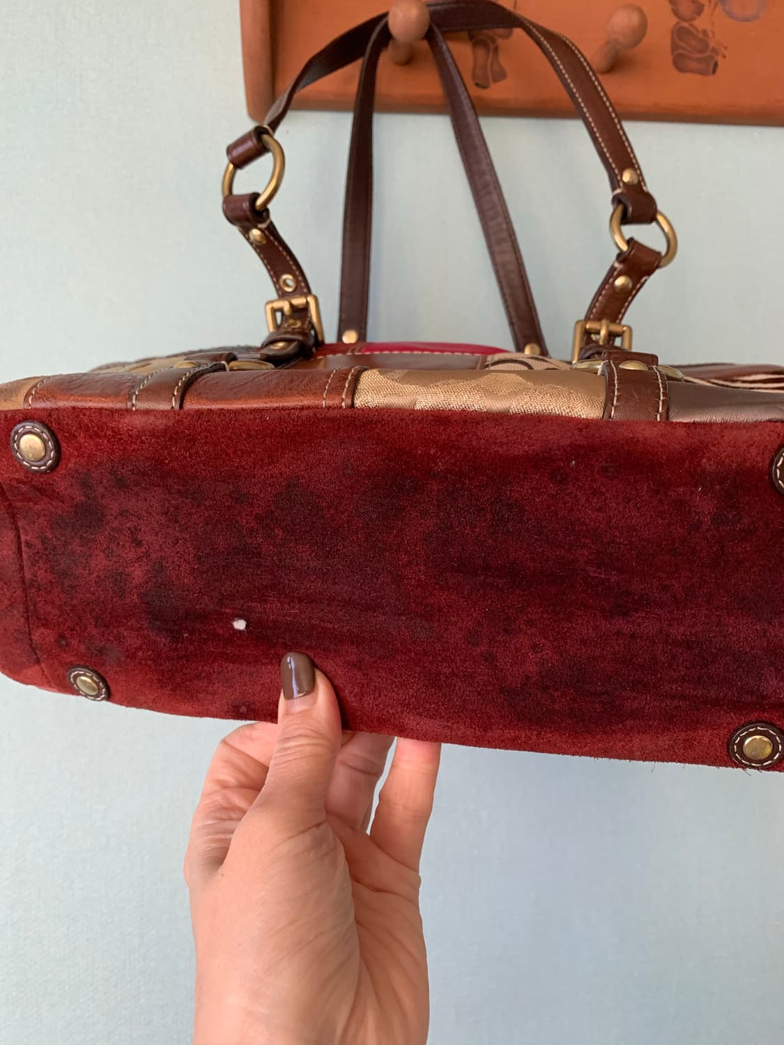 코치 패치워크 토트숄더백 상품이미지8