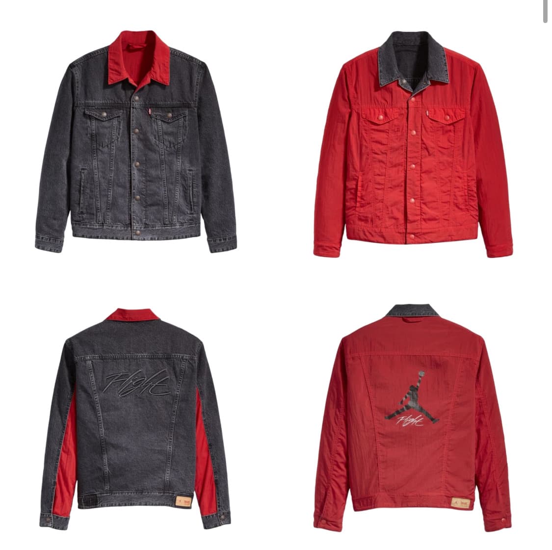 조던X리바이스 콜라보 한정판 리버시블 데님 자켓 상품이미지2