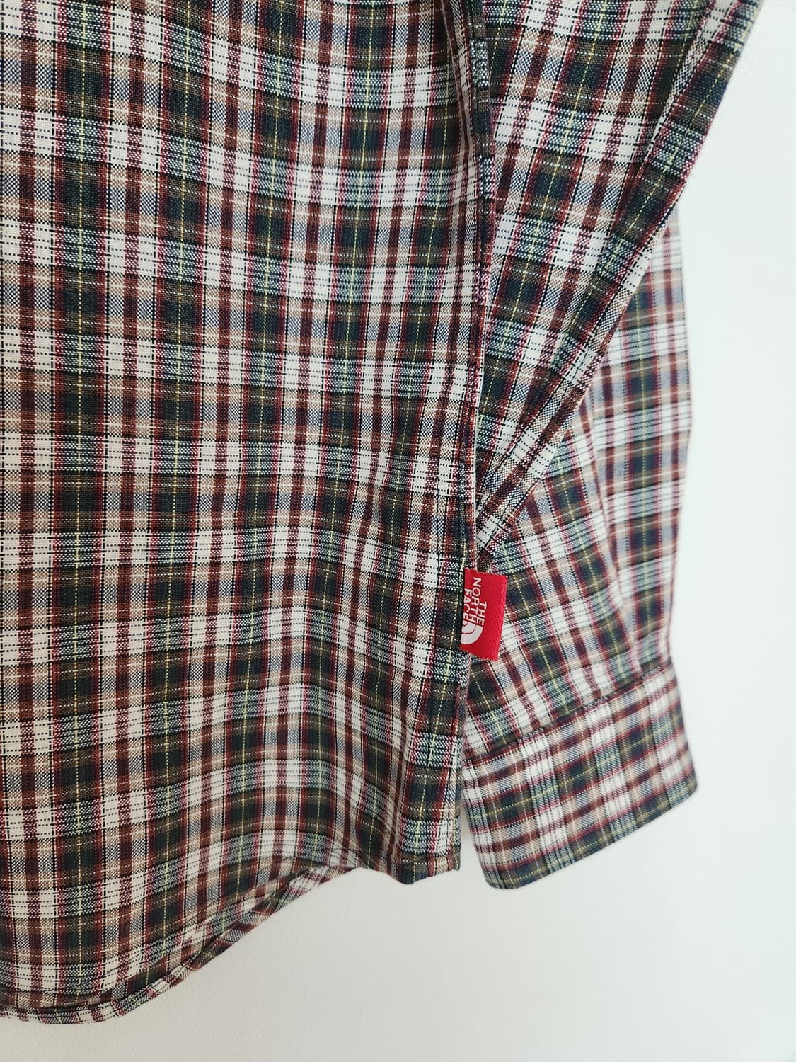 일본 노스페이스 체크 셔츠 L 상품이미지3