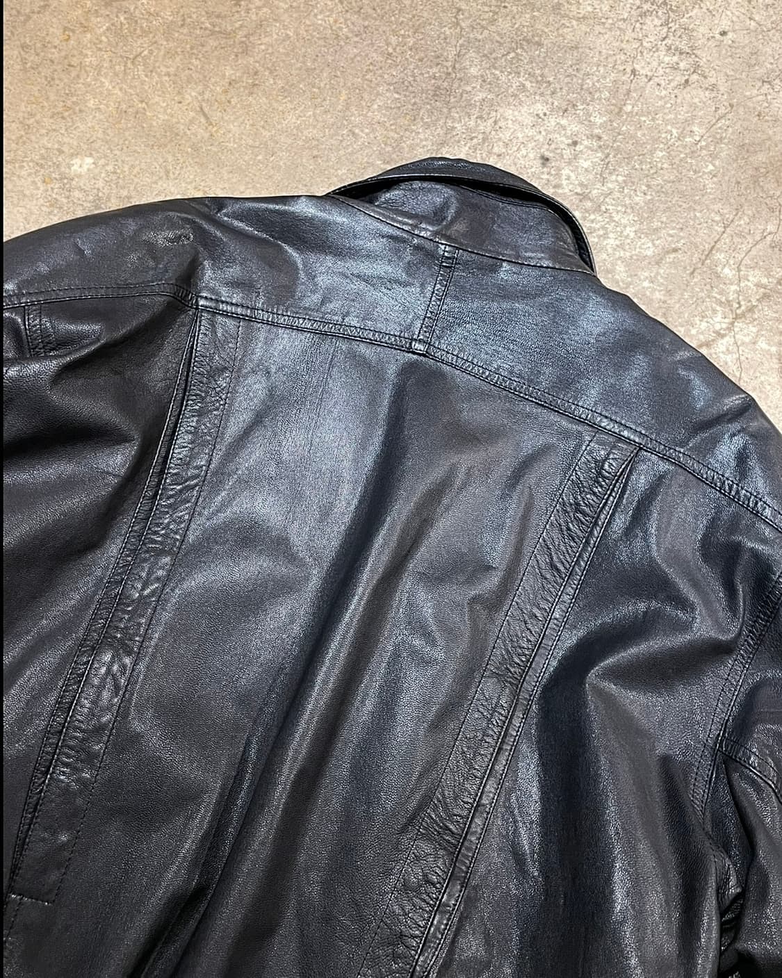 Jiudong 멀티 포켓 소가죽 레더 재킷(B5087) 상품이미지7