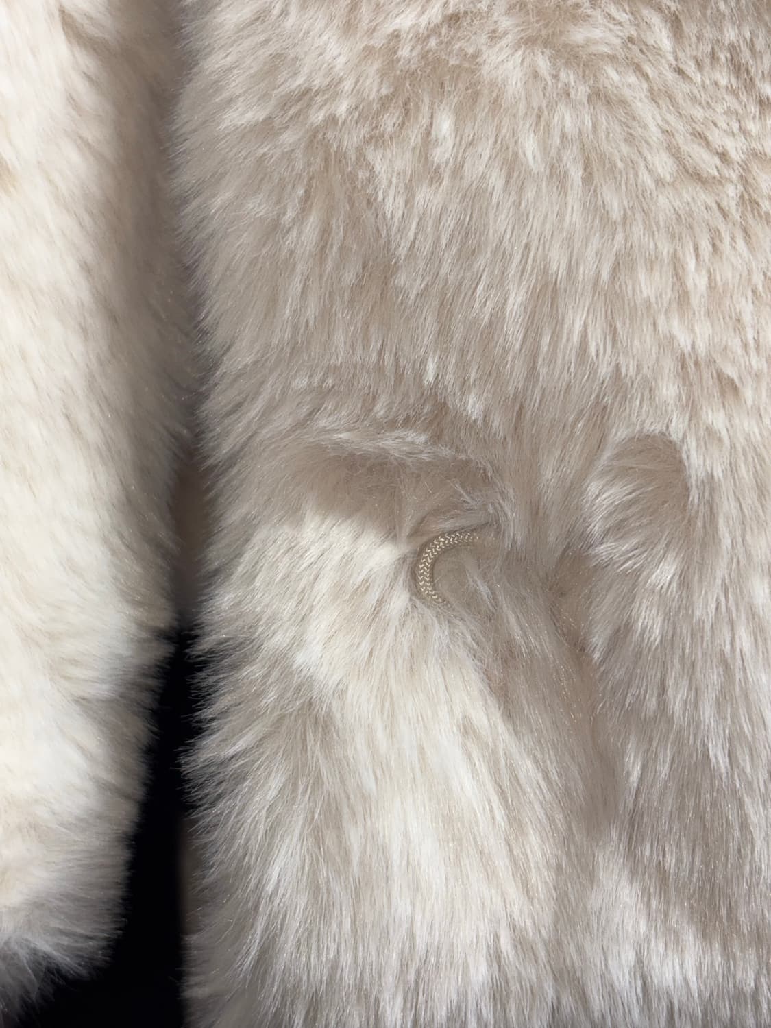 택O 새 상품 미쏘 아이보리 크림 퍼자켓 S사이즈 상품이미지2