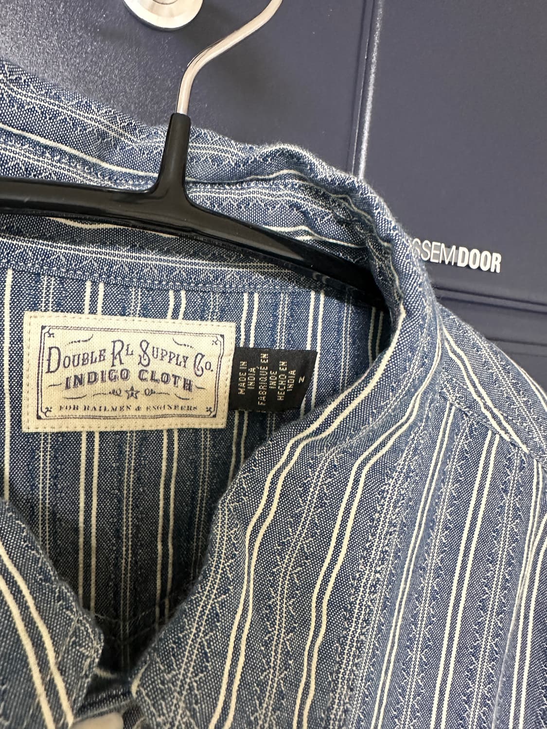 RRL 도비 스트라이프 워크셔츠 M 상품이미지4