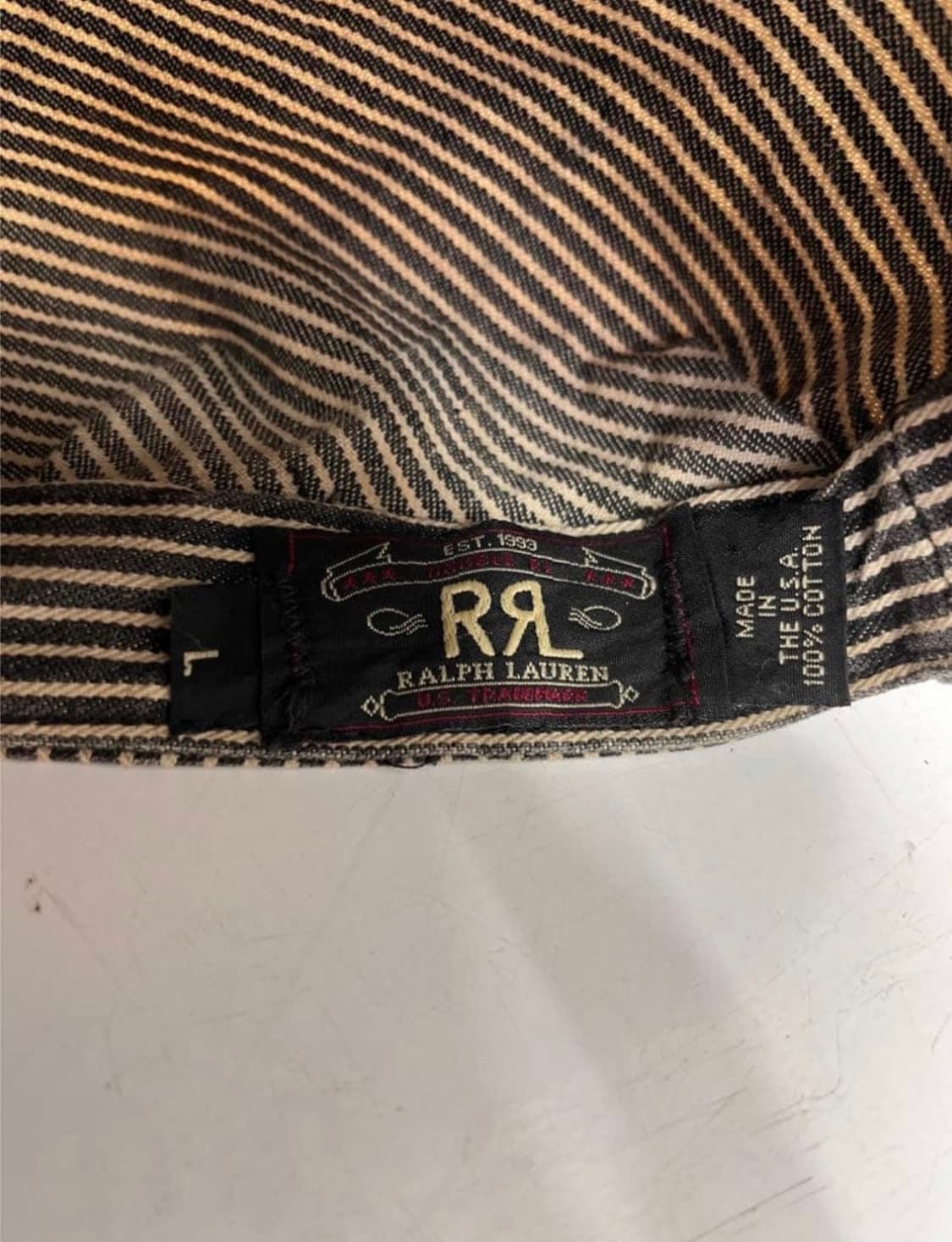 90s usa 더블알엘 히코리 캡 상품이미지2