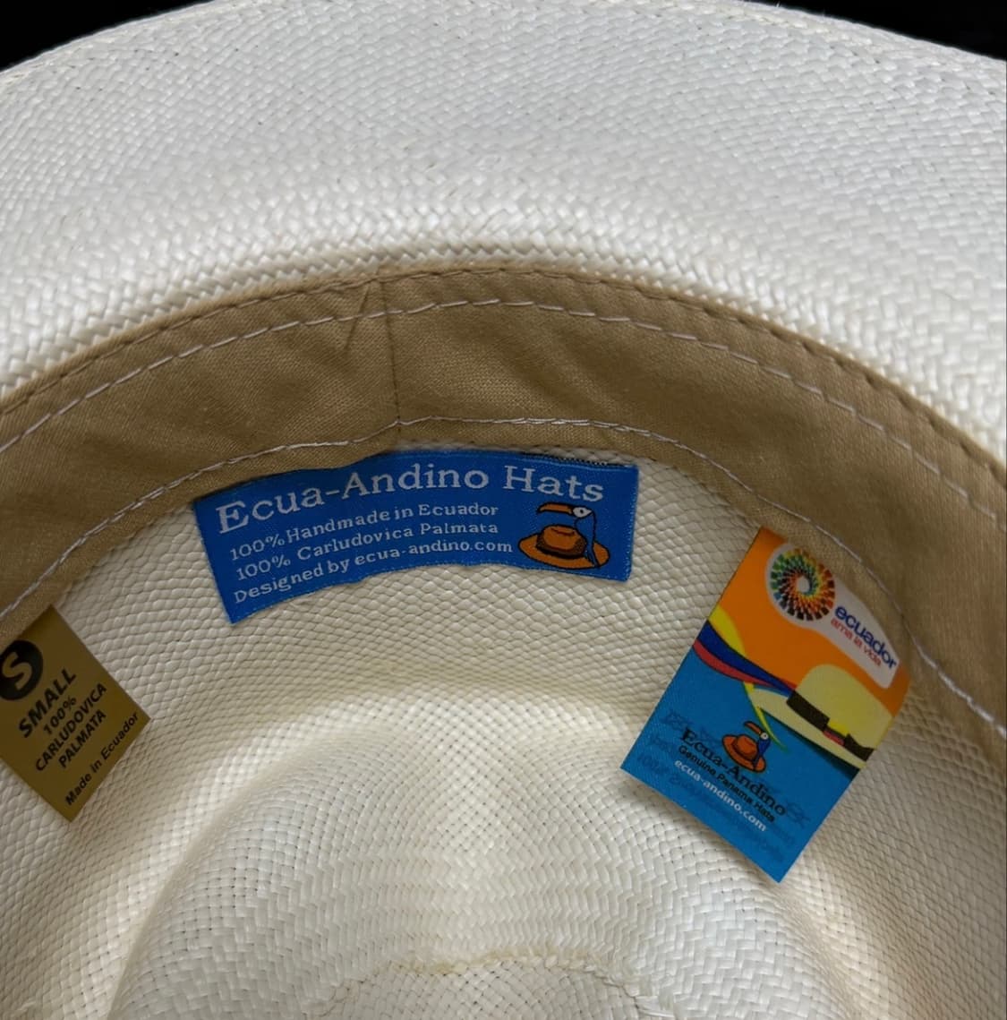 에콴디노 파나마햇 (정품) 화이트 S사이즈 상품이미지7