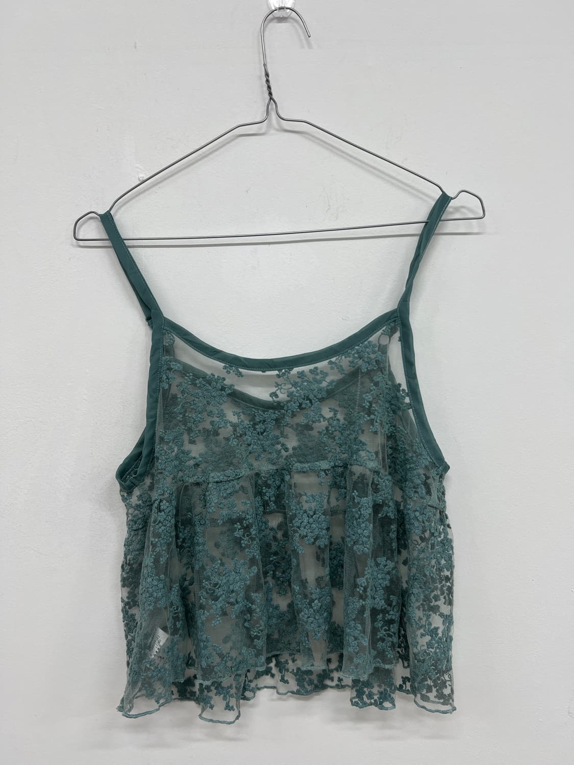 mint lace crop sleeveless 상품이미지5