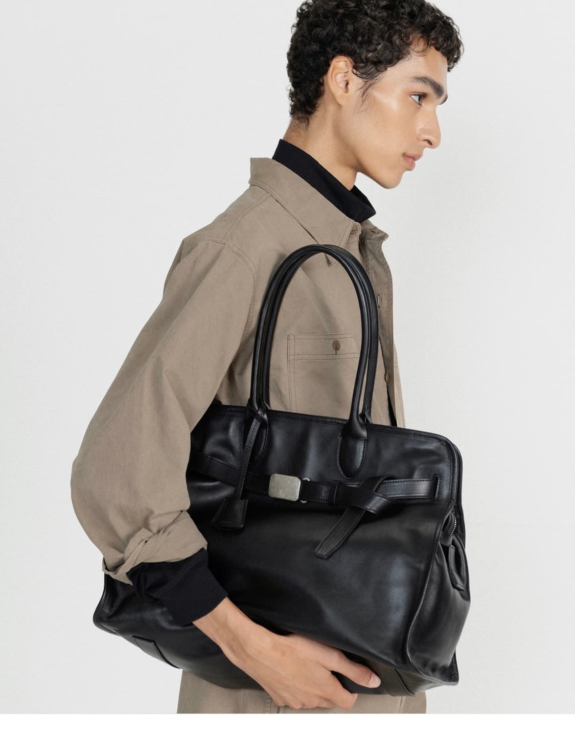 [OS] 브라운야드 레더 버클 17백 상품이미지2