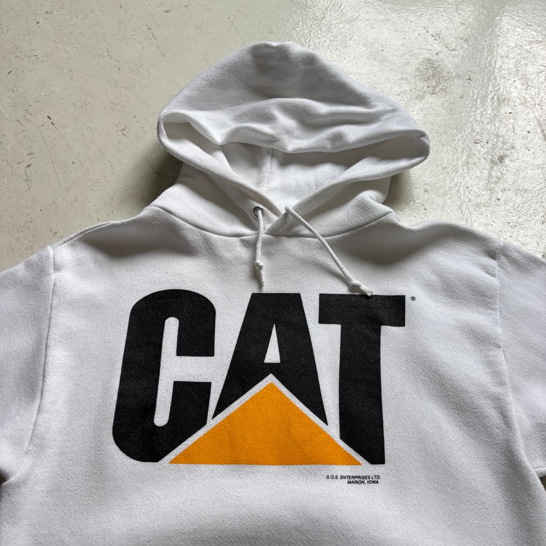 캐터필러 USA CAT 빈티지 후드 M 상품이미지4
