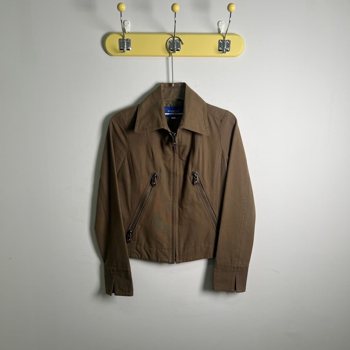 버버리 블루라벨 카키 코튼 자켓 38 상품이미지1