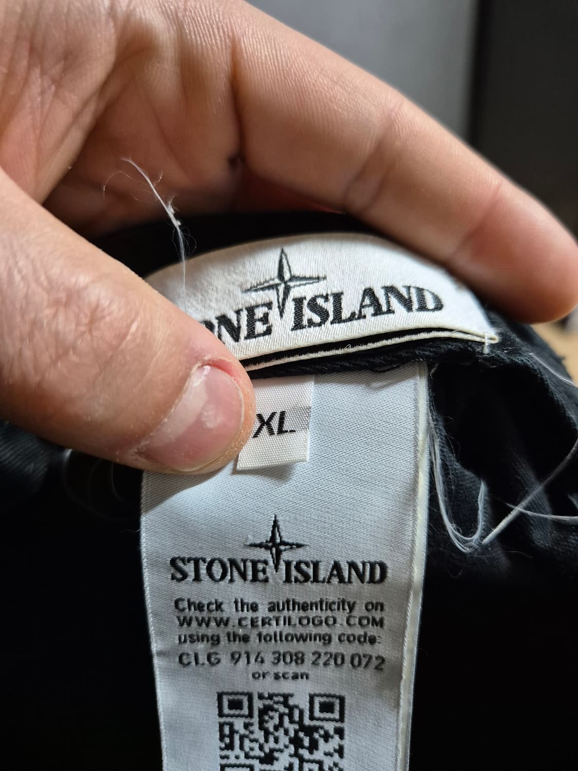 [XL] 19SS 스톤아일랜드 면 볼캡 모자 블랙 검정 상품이미지5