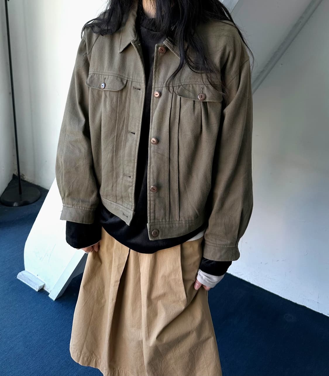 Natural cotton volume silhouette jacket 상품이미지8