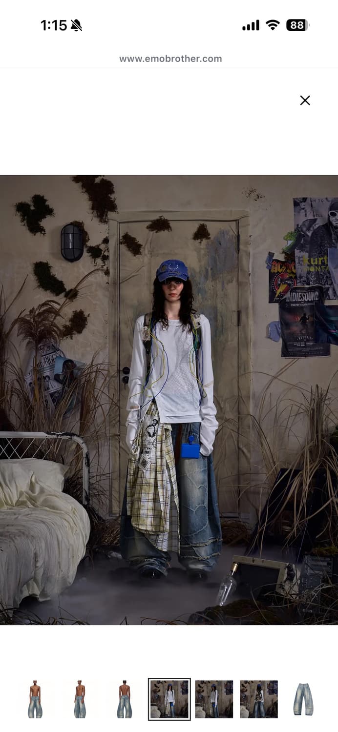 EMOBROTHER Circuit Burn 커브드 진 상품이미지3