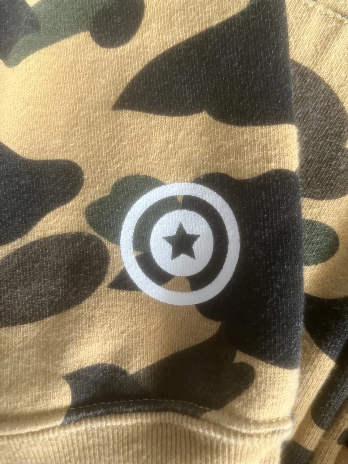 베이프 1st 카모 에이프 헤드 후드집업 황계 상품이미지6