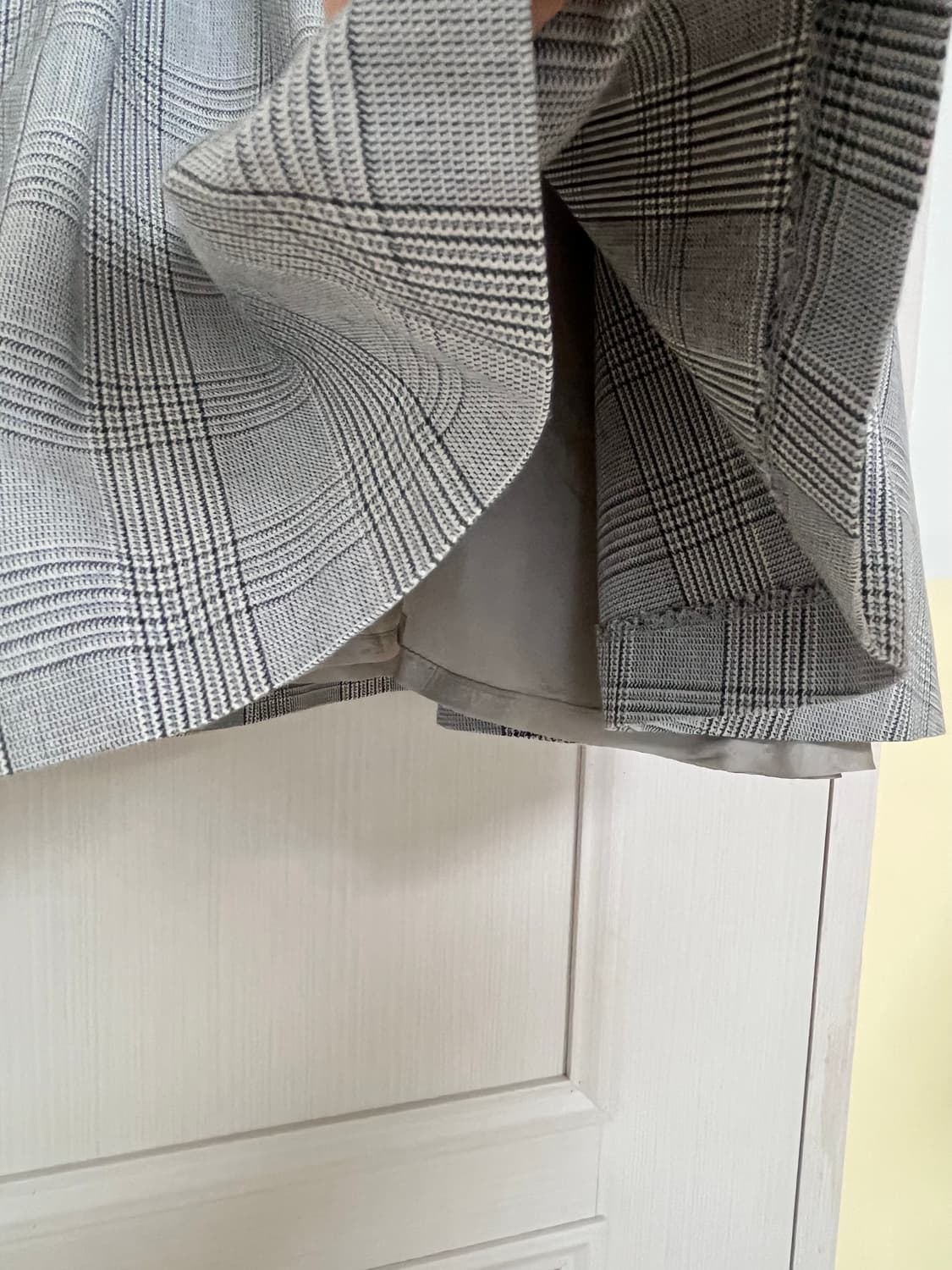 글렌체크 그레이 자켓 스커트 투피스 세트 상품이미지7