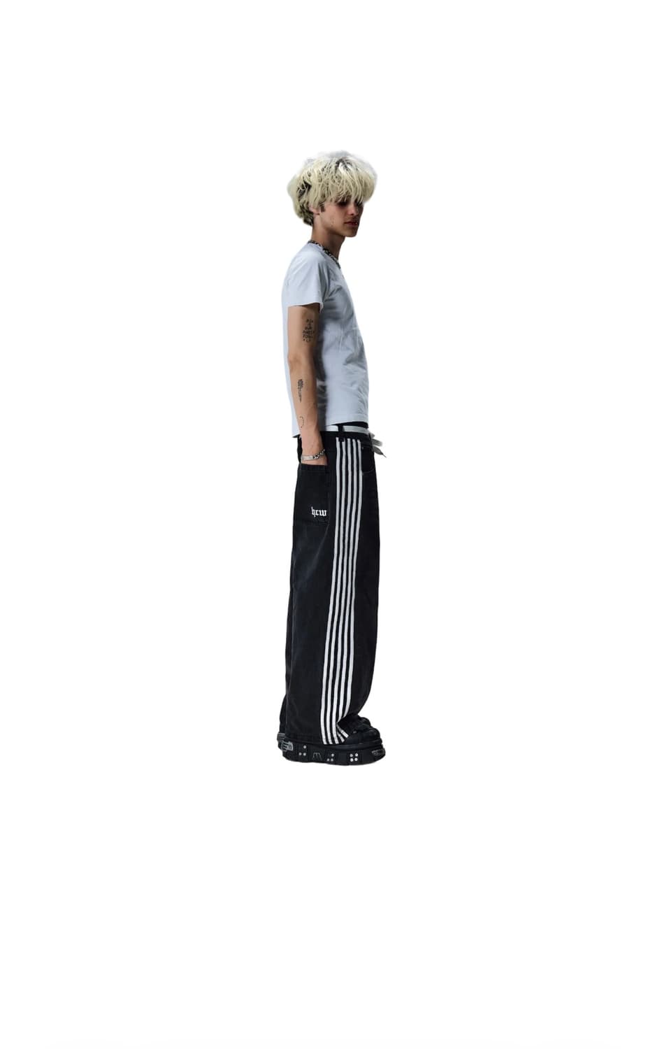 heavencanwait track jeans S 상품이미지5