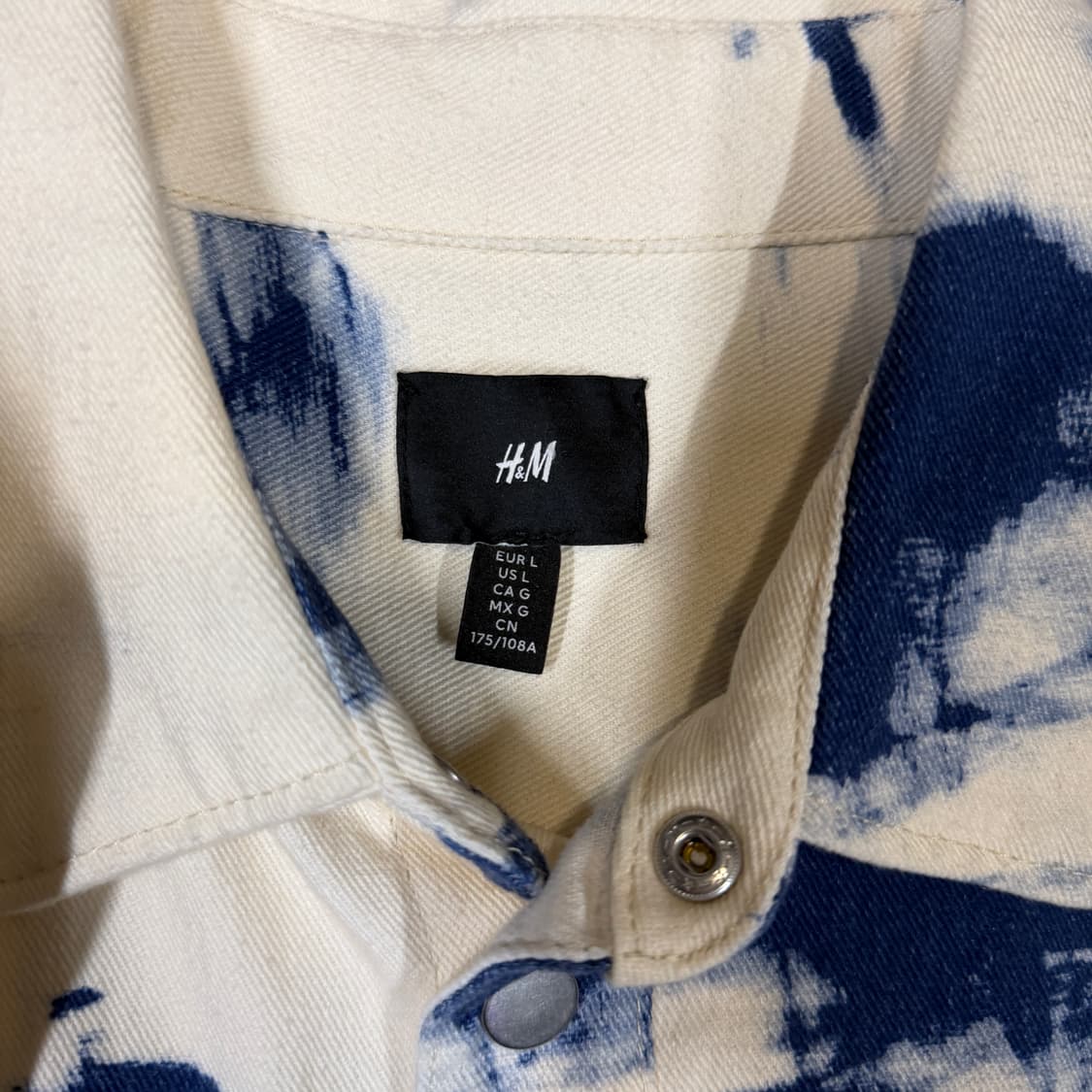 ✨ (바배) H&M 타이다이 데님 셔츠 상품이미지3