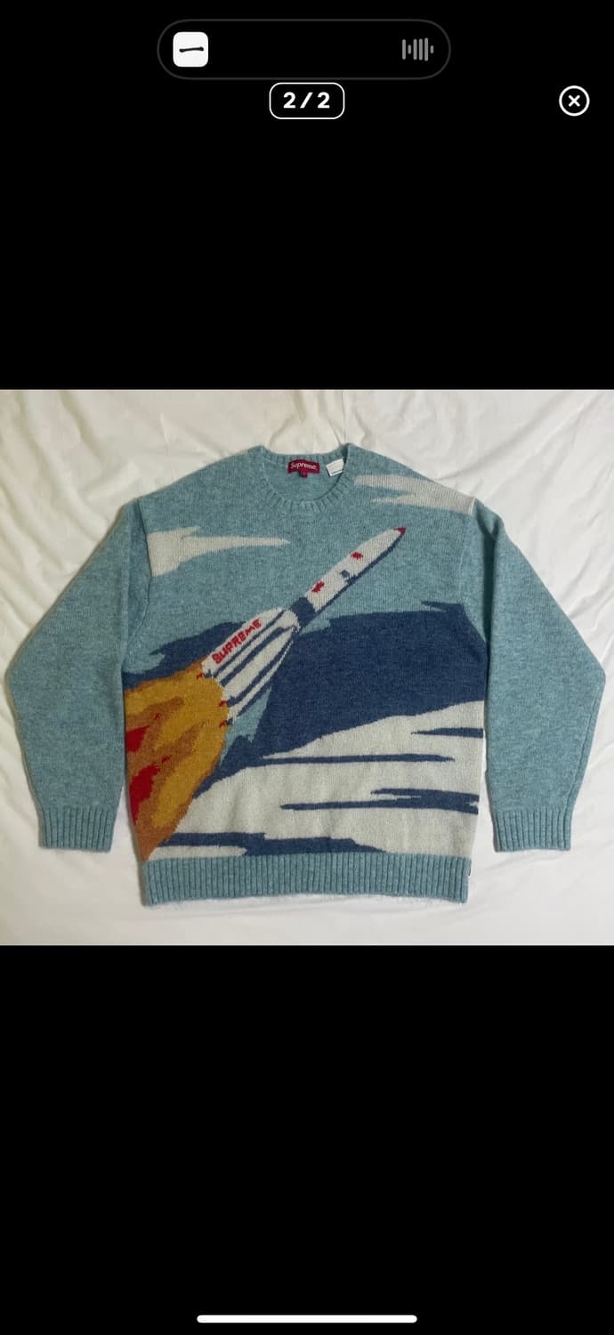 (구매) 슈프림 로켓 스웨터 블루 상품이미지1