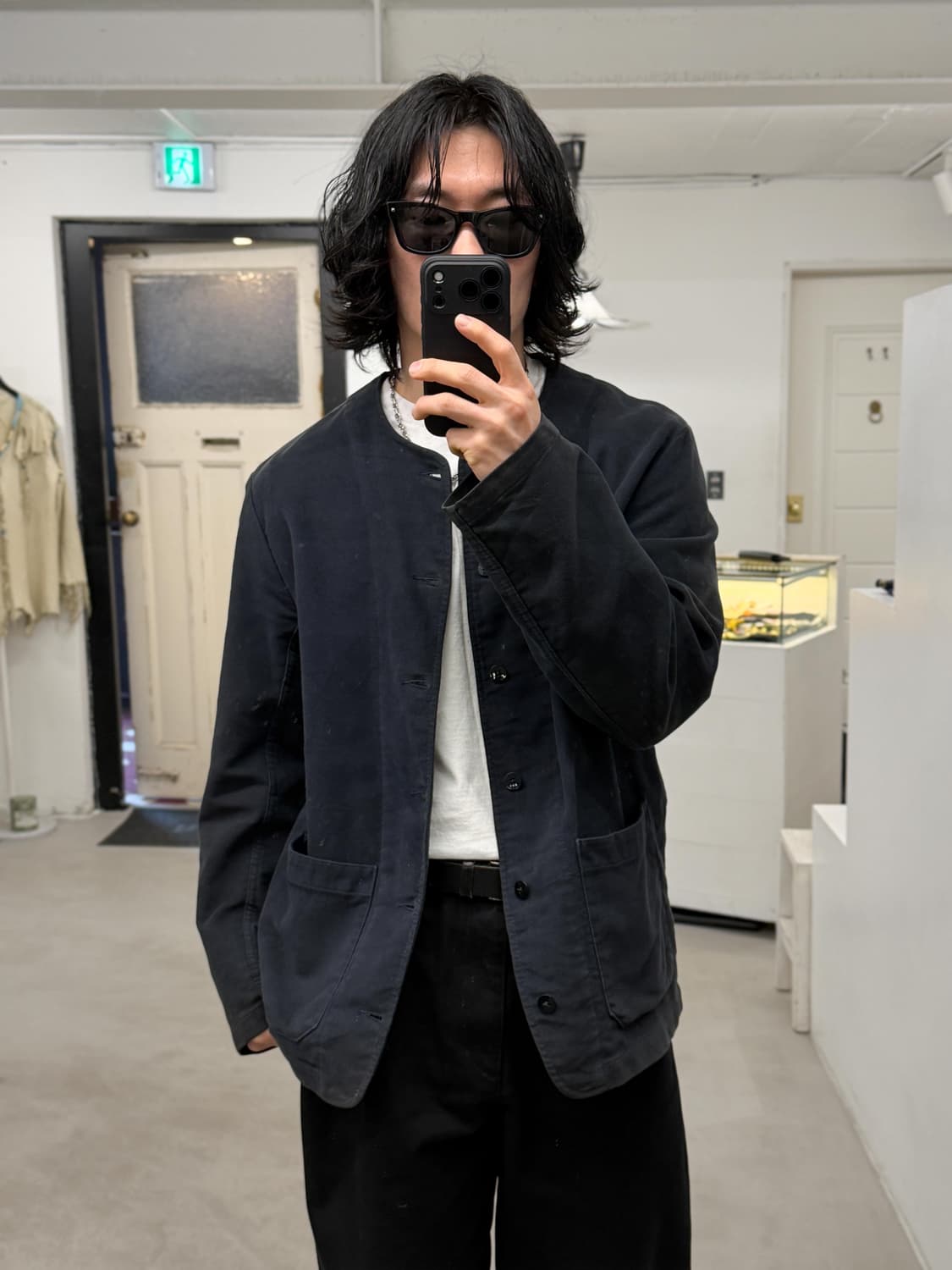 베트라 몰스킨 노카라 프렌치워크 자켓 상품이미지6