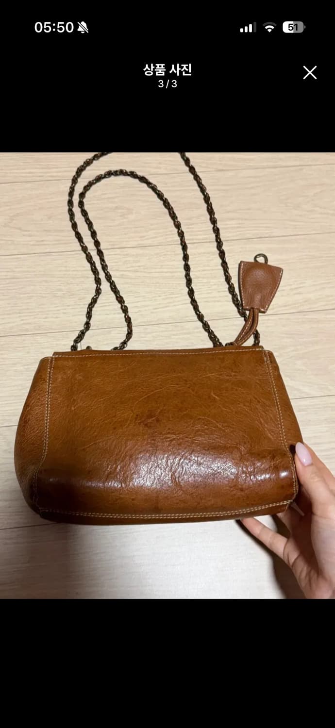 폴로 랄프로렌 가죽 토트백 브라운 상품이미지2