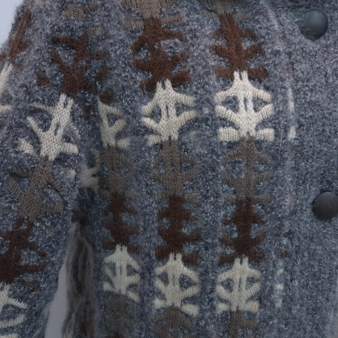 일본제 EL MIDAS 울 100% 토끼털 퍼코트 상품이미지4