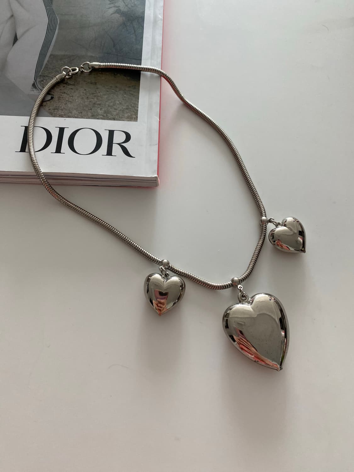 실버톤 하트 목걸이 상품이미지6