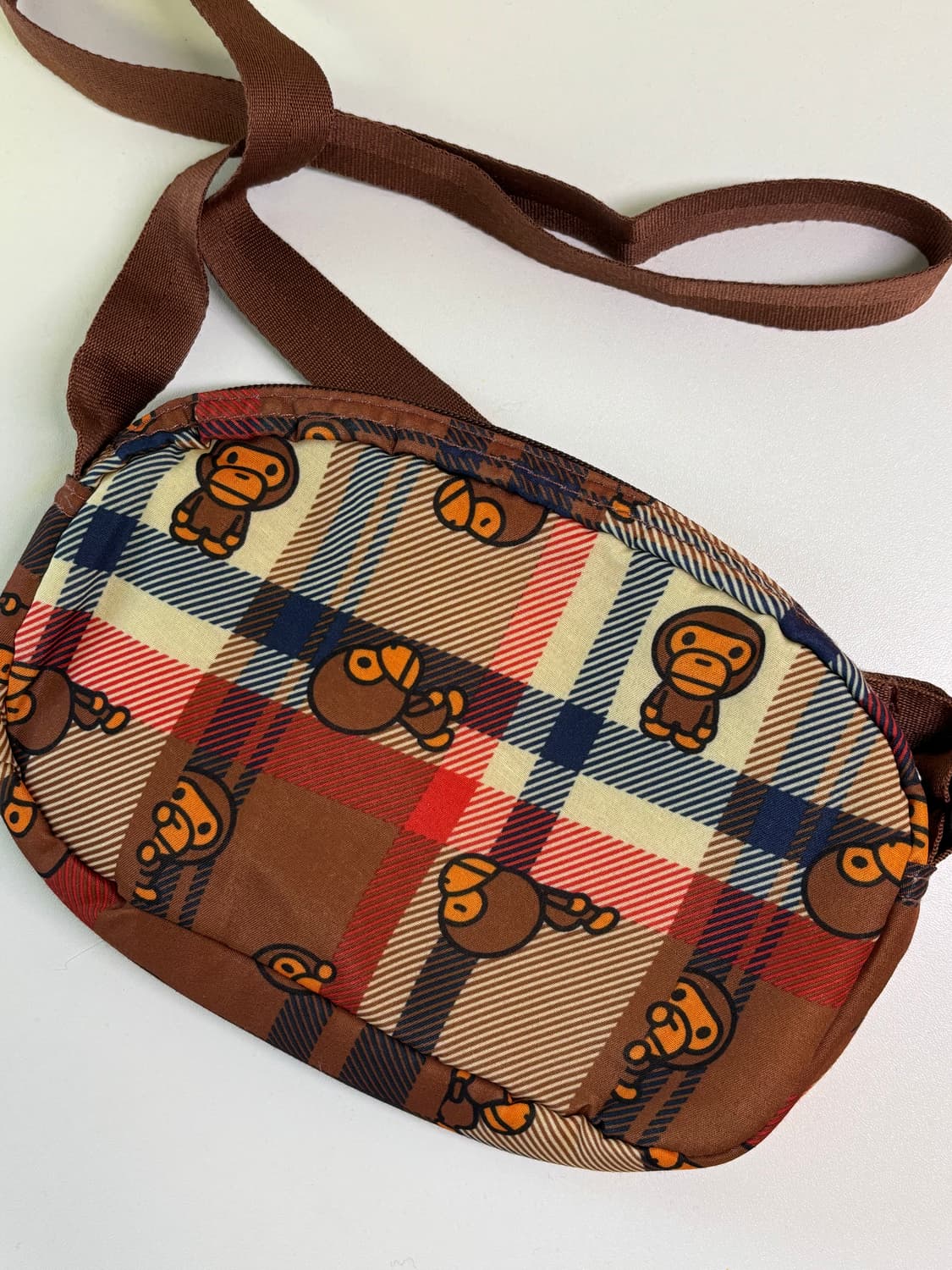 Bape 베이프 베이비 마일로 체크숄더 크로스백 상품이미지2