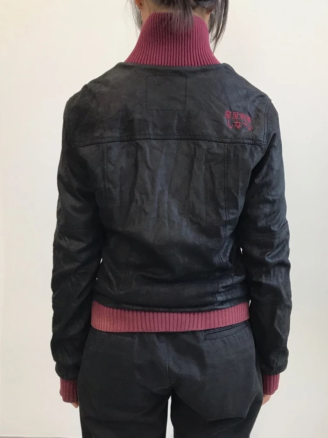 Superdry Crashed Biker Leather Jacket 상품이미지4