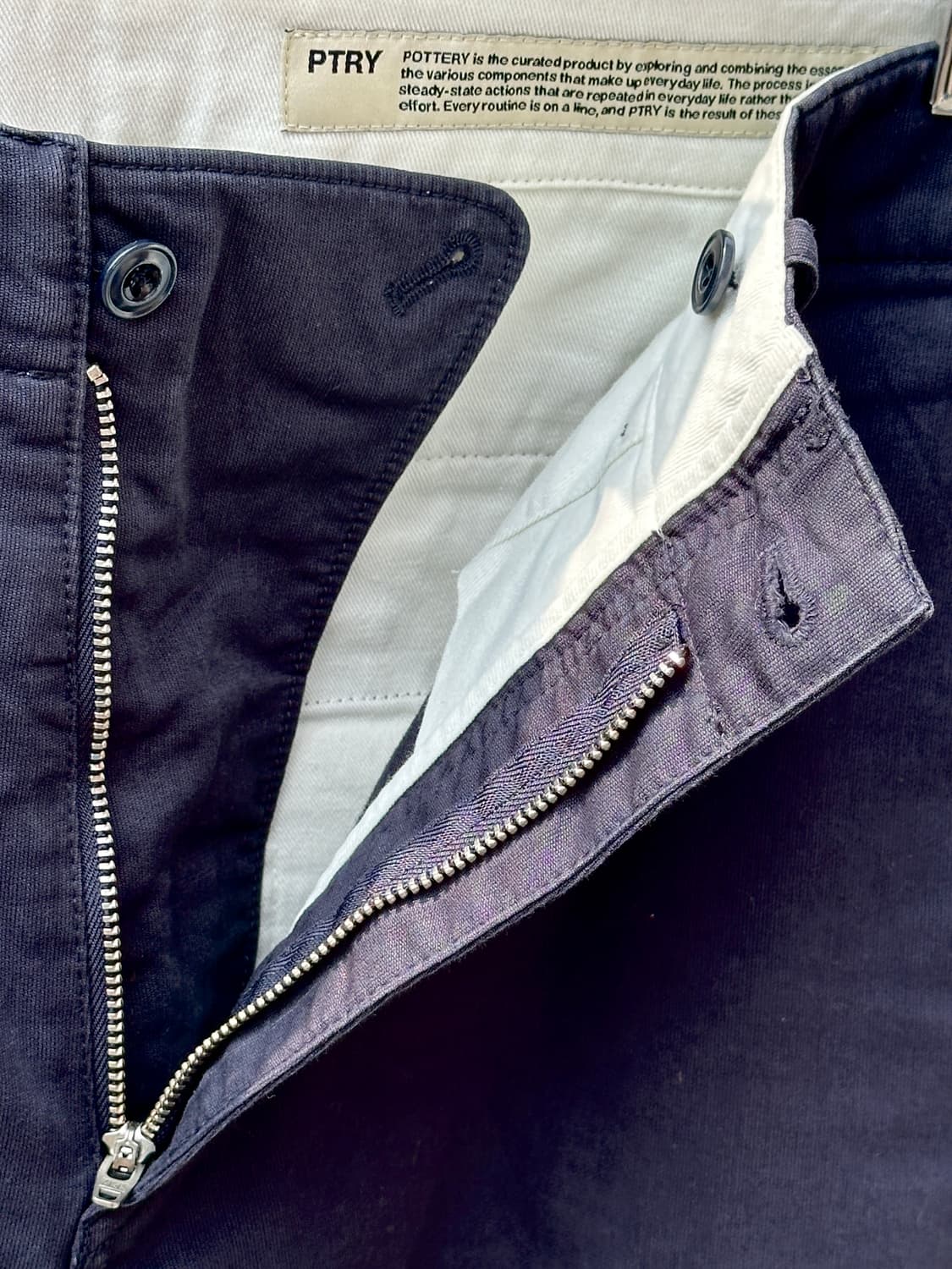 포터리 POTTERY 카고팬츠 네이비 M65 워시드 코튼 4사이즈 상품이미지3