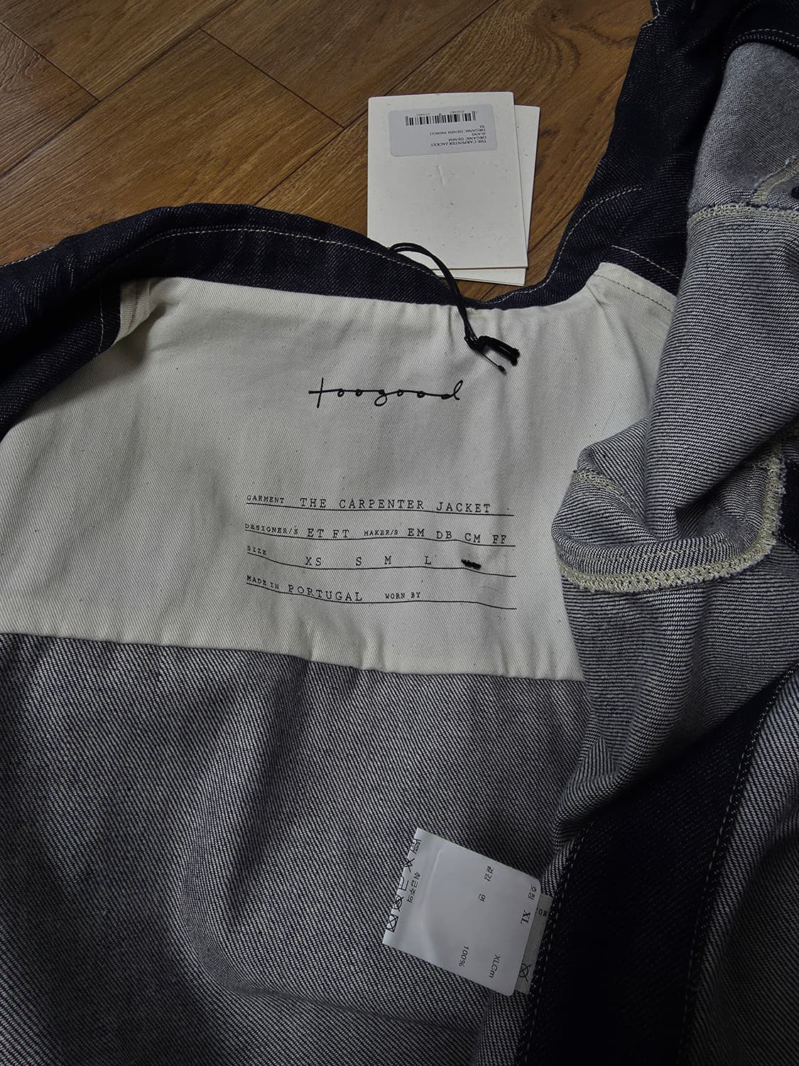 투굿 더 카펜터 데님 자켓 상품이미지4