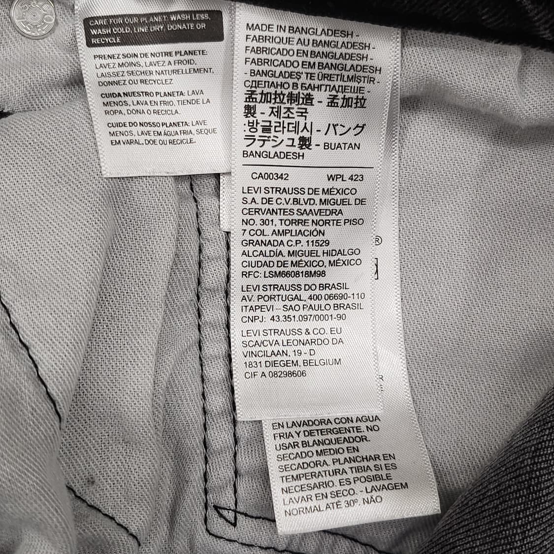 리바이스 빈티지 흑청 데님팬츠 상품이미지9