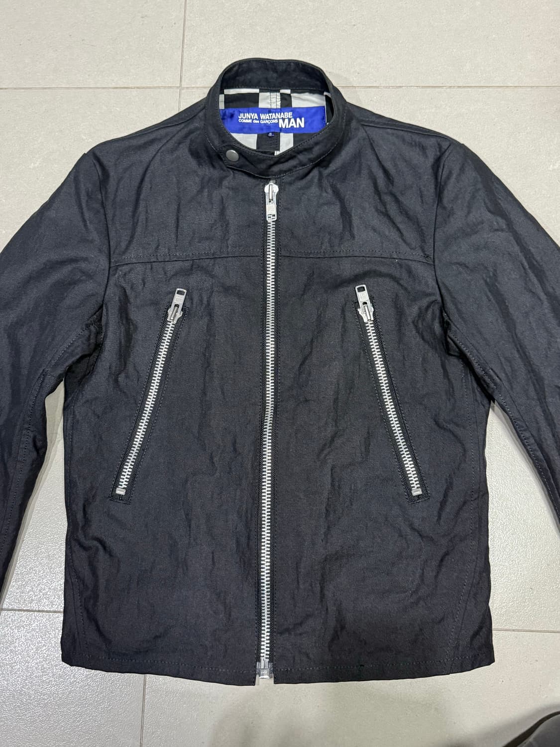 2006 준야 와타나베 왁스 코팅 나일론 집업 자켓 상품이미지3