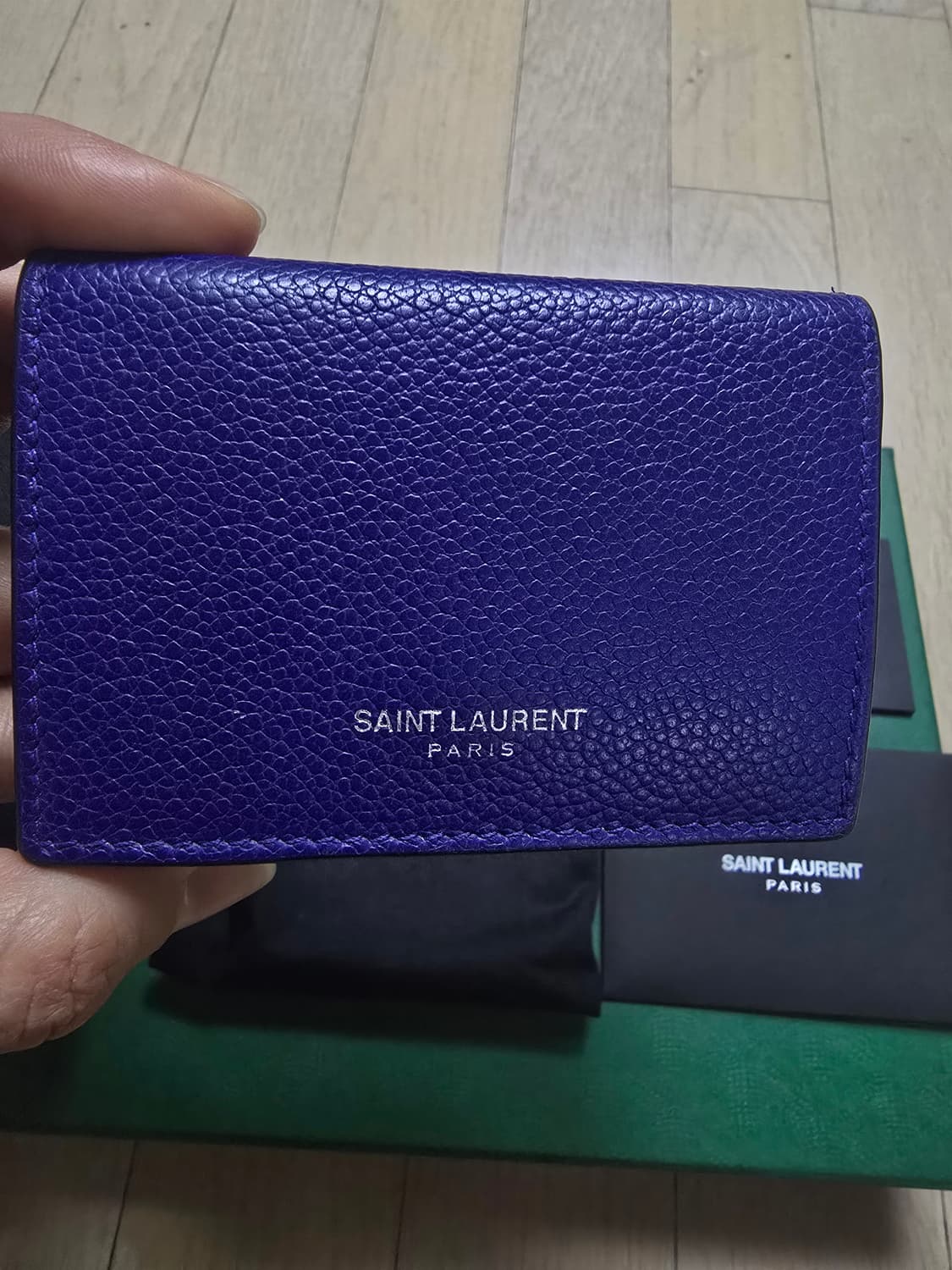 (점품)생로랑 미니 지갑 풀박스 상품이미지2