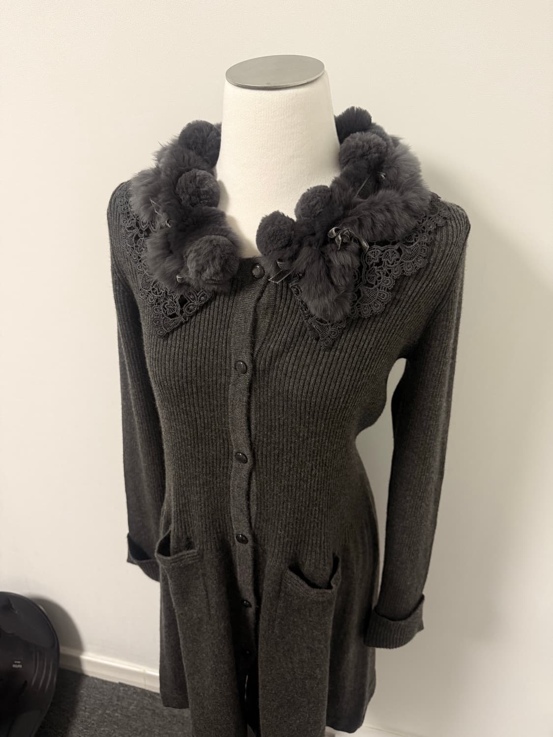 폼폼 러블리 원피스 차콜그레이 상품이미지6