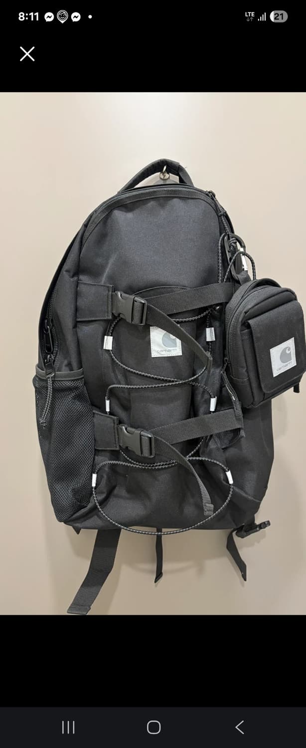 칼하트 킥플립 백팩 블랙 상품이미지1