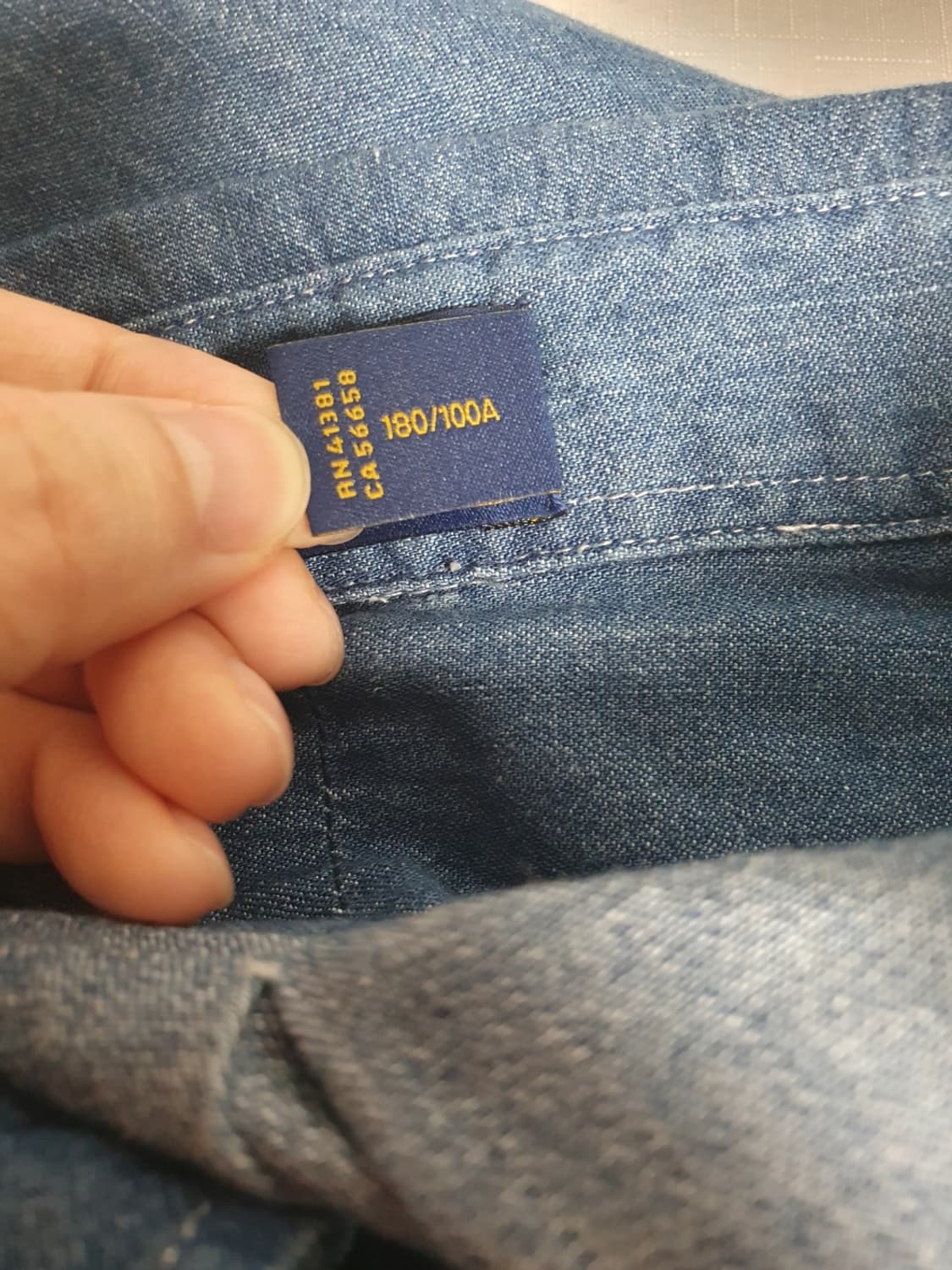 폴로 랄프로렌 포니 데님 셔츠 L 상품이미지7