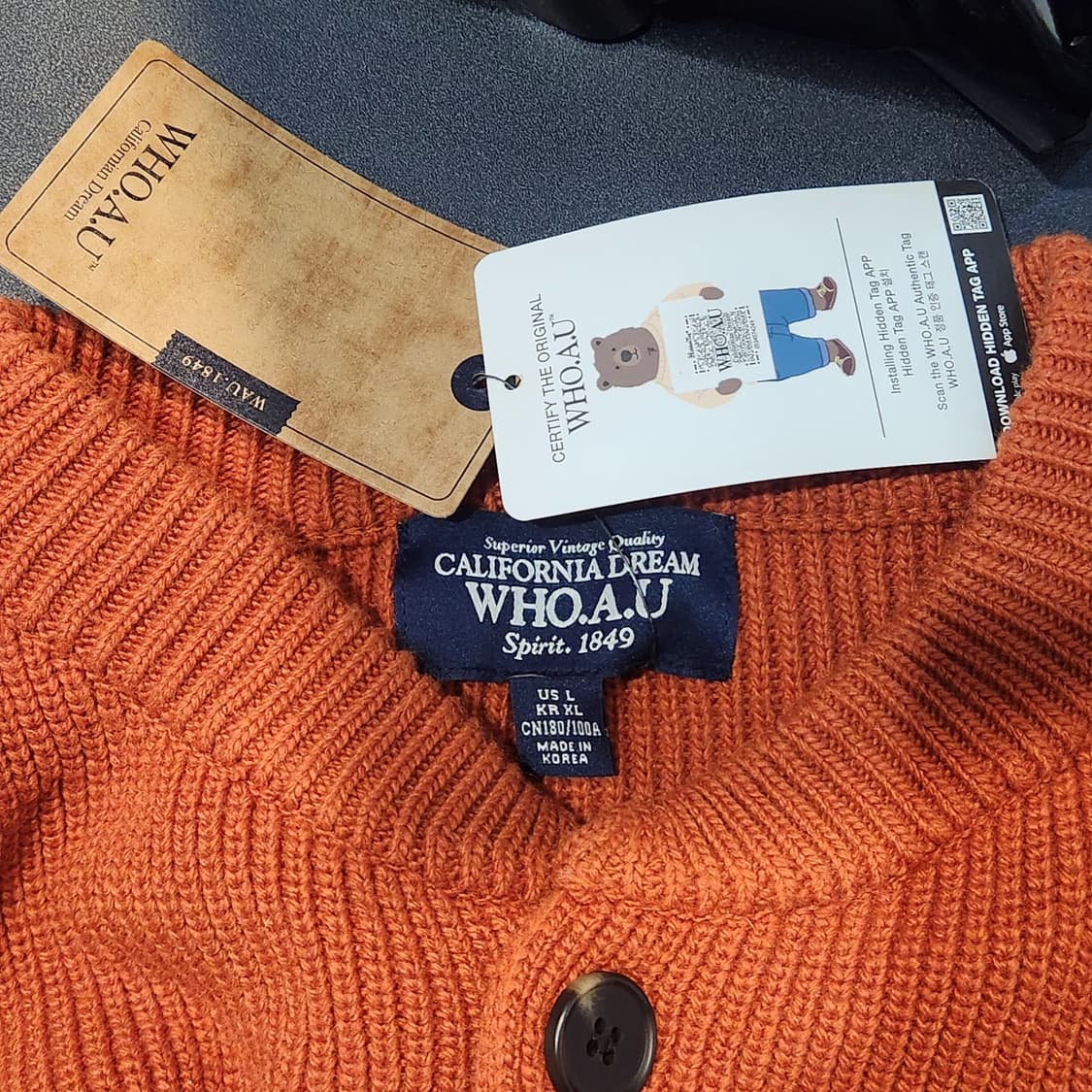 WHO.A.U 후아유 가디건 새상품 (XL) 상품이미지2