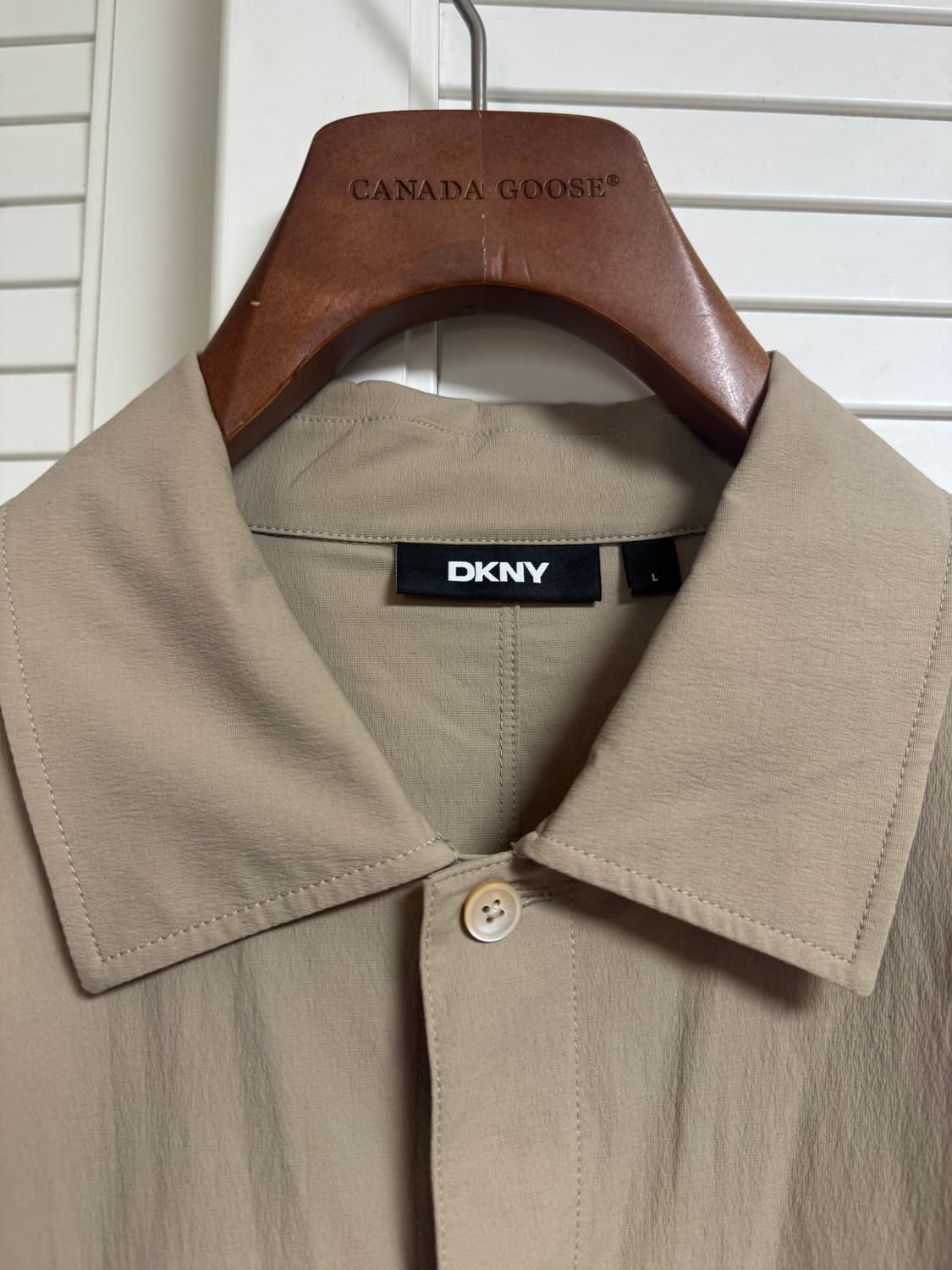 한섬 DKNY 25SS 간절기 아우터 셔츠 바람막이 L 100 타임옴므 상품이미지2