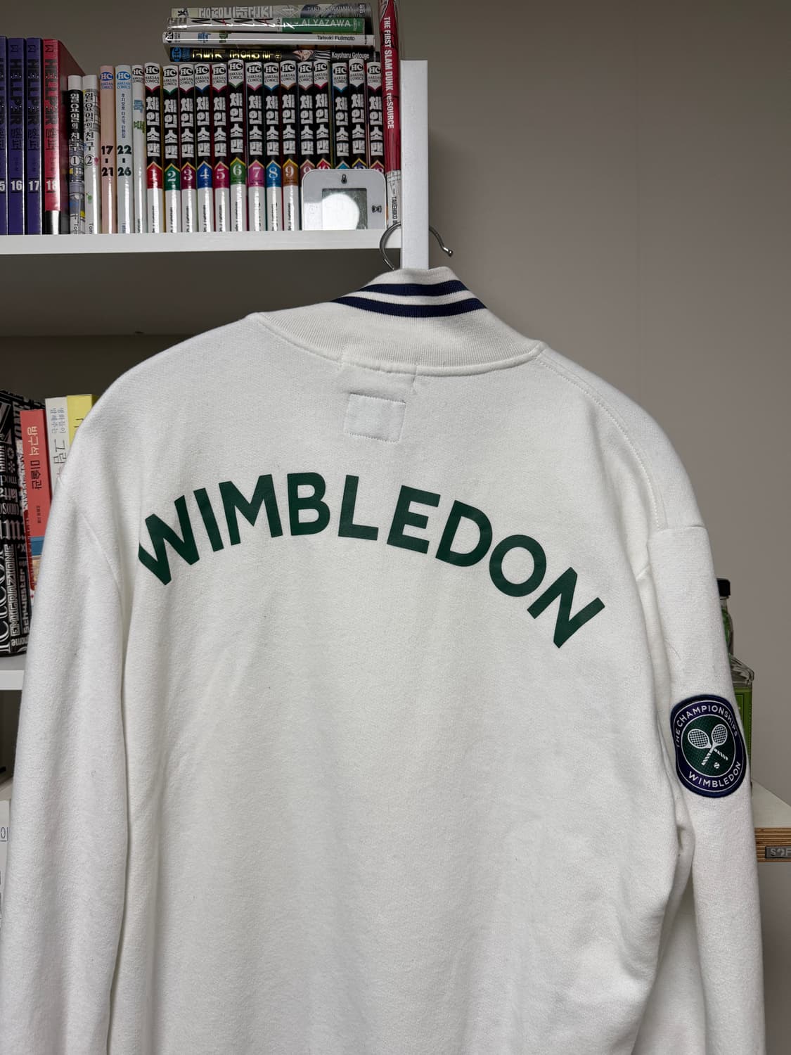 폴로 랄프로렌 윔블던 화이트 쿼터 집업 상품이미지1